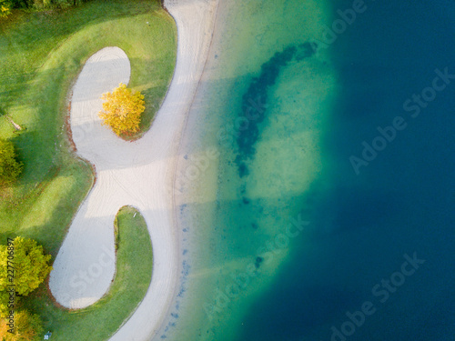 beautiful abstract shape of sand sunrise