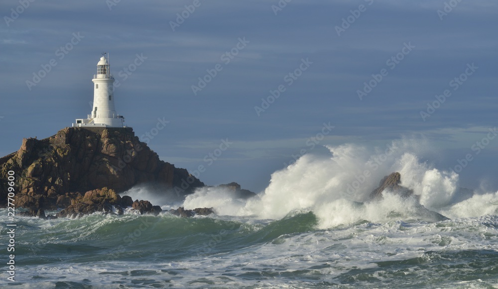 La Corbiere lighthouse, Jersey, U.K.
Storm Callum pounds the coast.