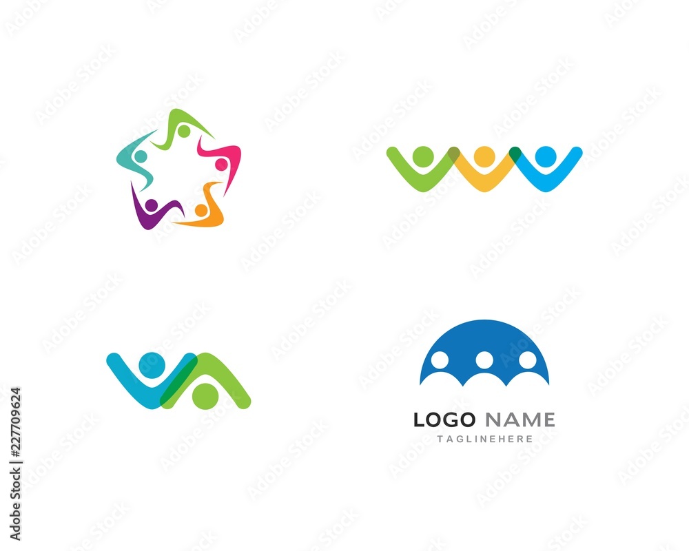 community care Logo template community care Logo template