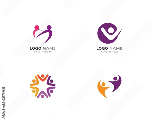 community care Logo template