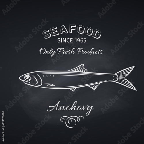 anchovy hand drawn icon