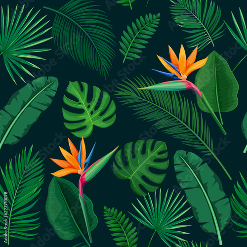 Tropical seamless pattern