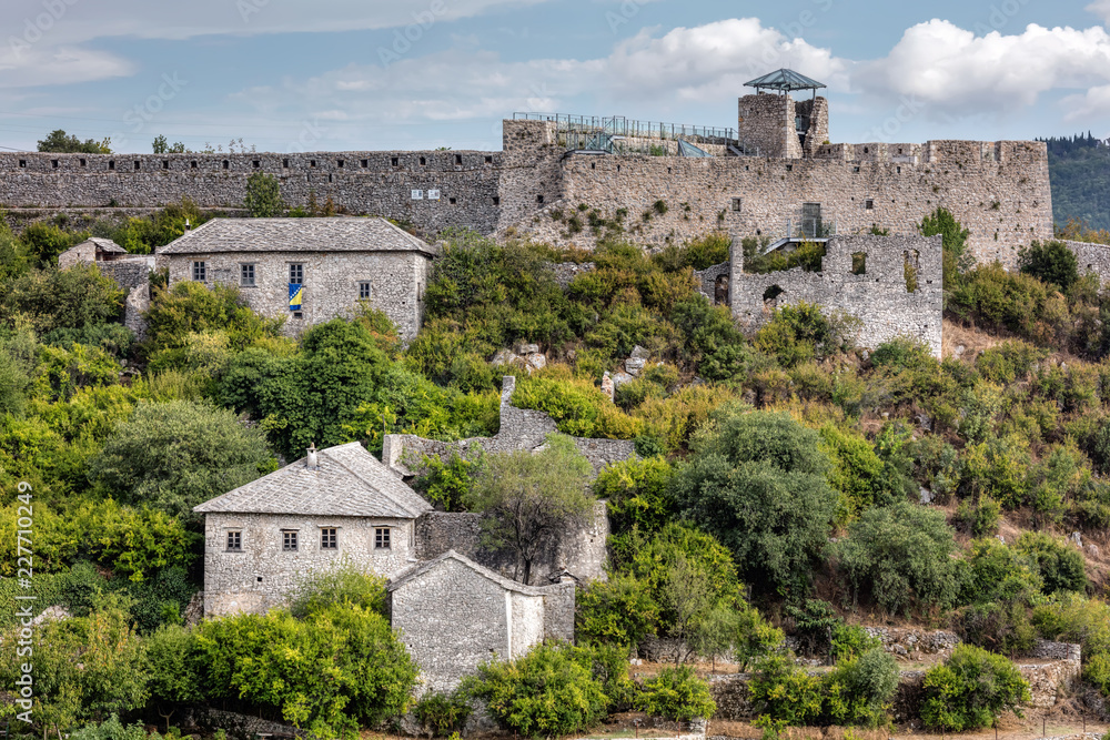Φωτογραφία Citadel Pocitelj in Bosnia and Herzegovina, located in the valley of the river N