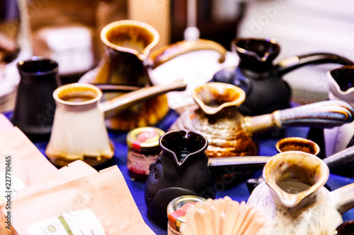 Handmade ceramics, turkish coffee pot