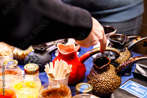 Handmade ceramics, turkish coffee pot