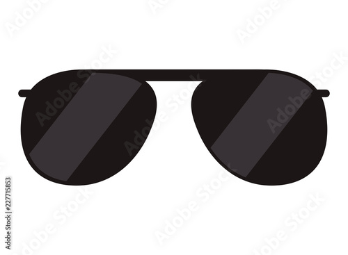 cute aviator glasses isolated icon