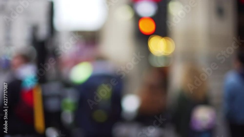 Wallpaper Mural Blurred shot of unrecognizable pedestrians waiting to cross the street  Torontodigital.ca