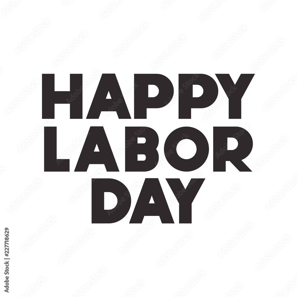 happy labor day label isolated icon happy labor day label isolated icon