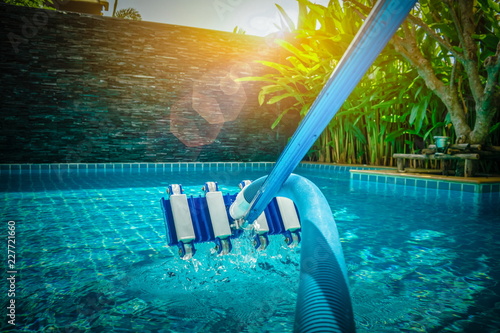 Service and maintenance of the pool.