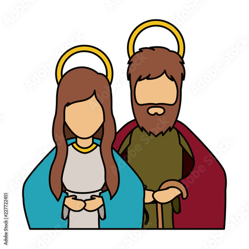 Mary and joseph of holy night design
