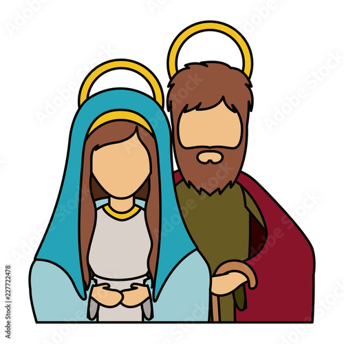 Mary and joseph of holy night design