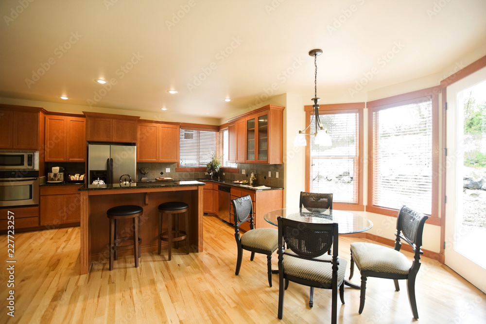 Fototapeta premium modern kitchen interior of a living room