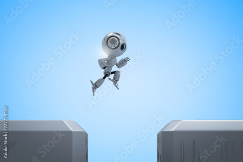 mini robot jump across