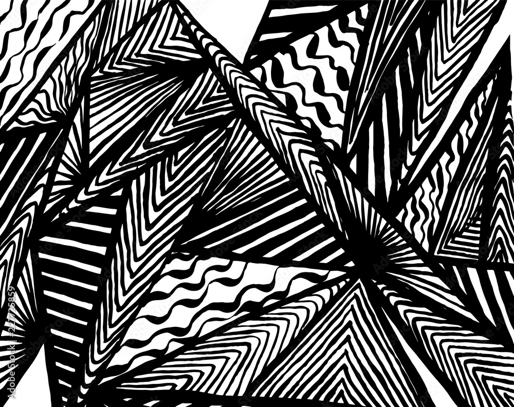 Fototapeta Brush pattern. Grunge background. Vector.