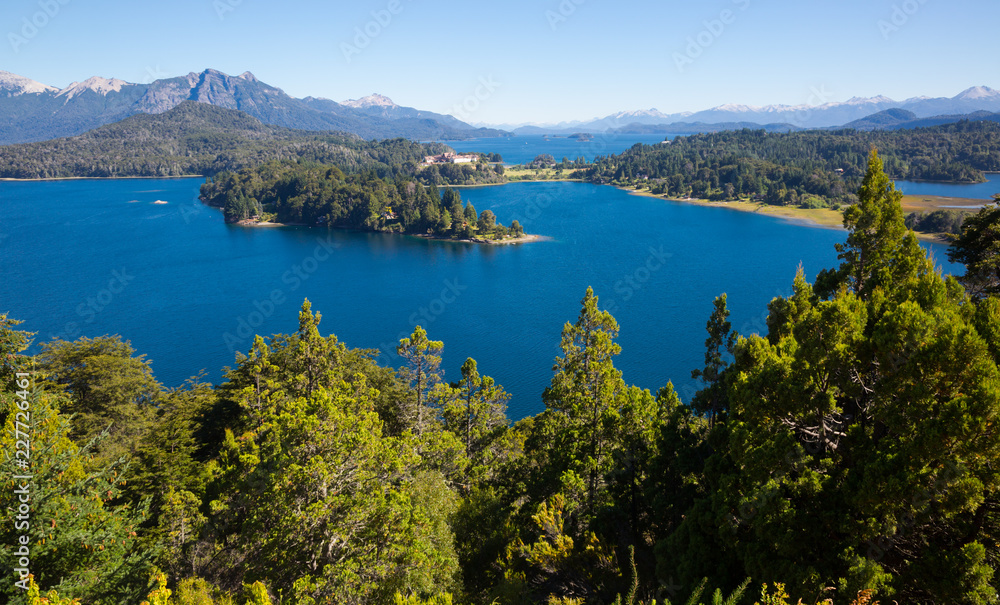 Lakes Nahuel Huapi and mountain Campanario