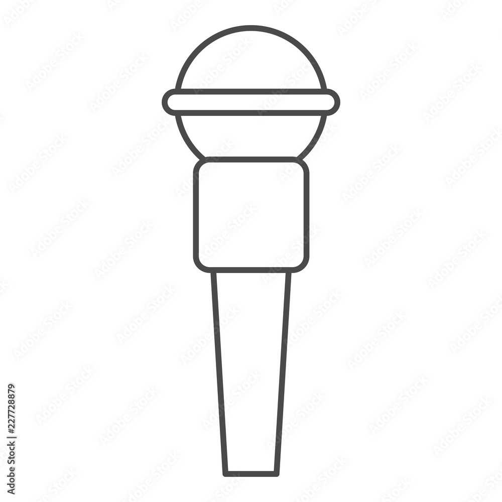 Microphone of broadcasting concept Microphone of broadcasting concept