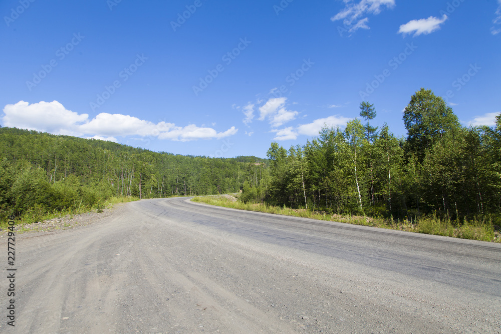 Naklejka premium Around only mountains