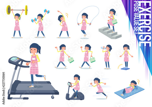 flat type Childminder women_exercise