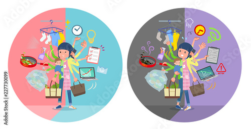 flat type Childminder women_mulch task switch