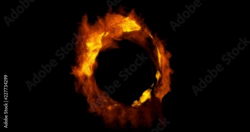 Fire ring portal with alpha mask