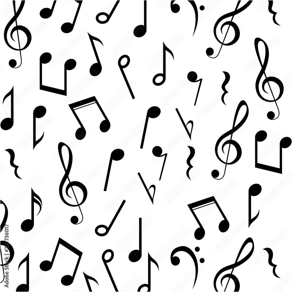 Music note background design Music note background design