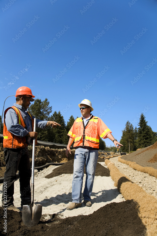 workers at construction site workers at construction site