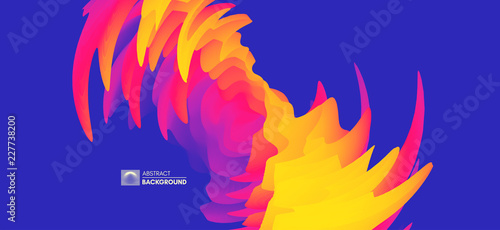 Abstract wavy background with dynamic effect. Vector illustration. Can be used for advertising, marketing, presentation.