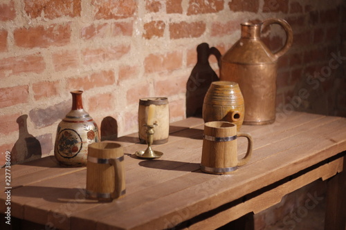 Wallpaper Mural antique, old, isolated, metal, white, jug, cup, clay, vintage, pot, container, coffee, pottery, brown, ceramic, object, kitchen, retro, vase, jar, copper, weight, ancient, tea, mill Torontodigital.ca