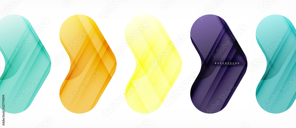 Shiny glossy arrows background