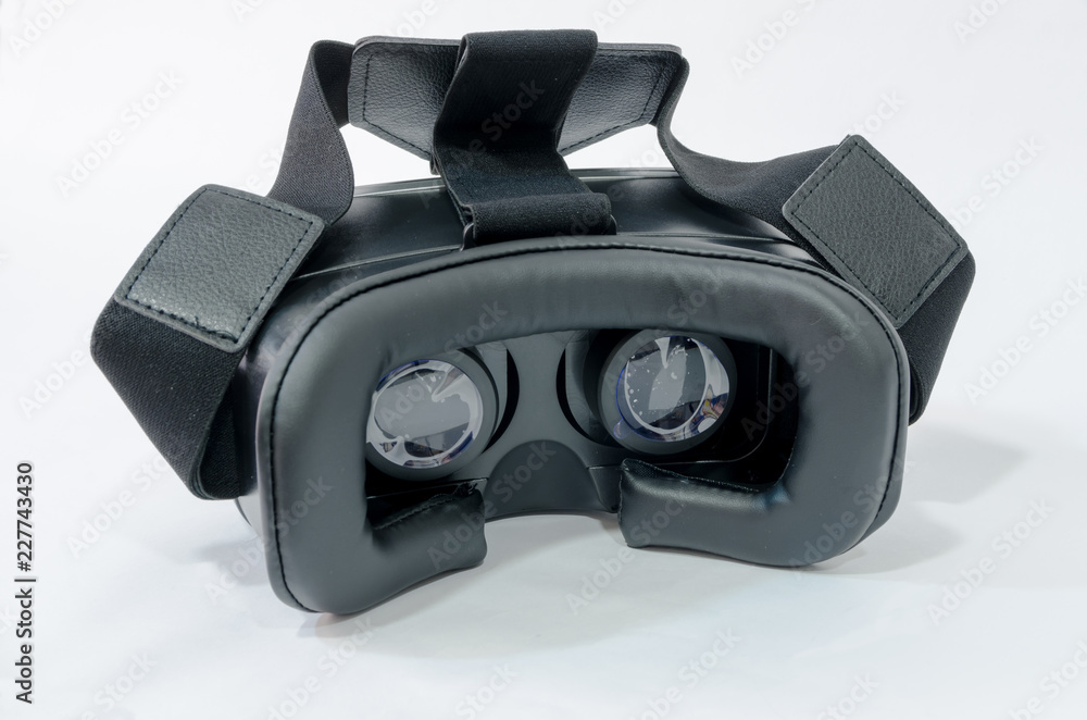 rear view of vr glasses in black rear view of vr glasses in black