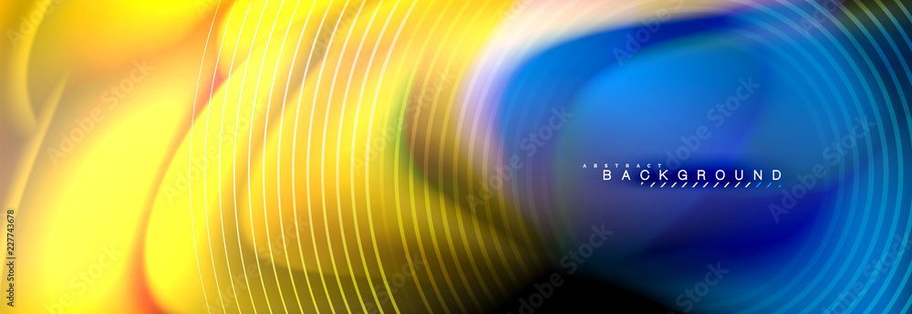 Fluid color wave line background. Trendy abstract layout template for business or technology presentation, internet poster or web brochure cover, wallpaper