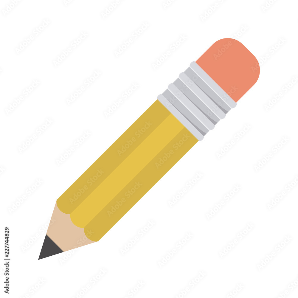 Isolated pencil of school concept design Isolated pencil of school concept design
