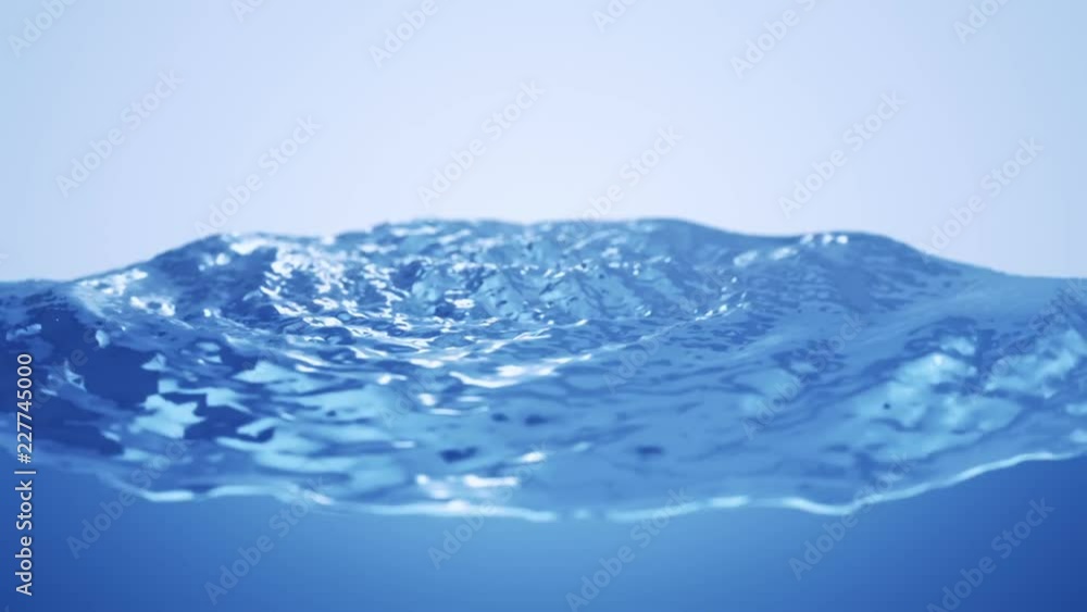 Beautiful water surface. Abstract background with animation waving of waterline. Animation of seamless loop. Beautiful water surface. Abstract background with animation waving of waterline. Animation of seamless loop.
