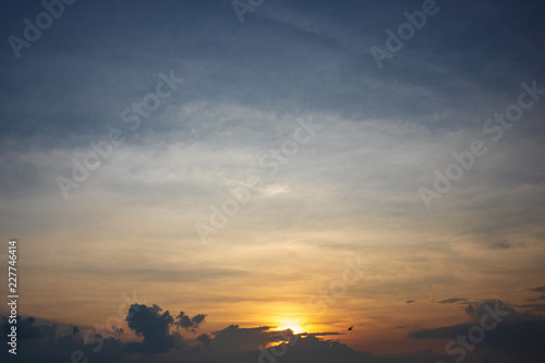  Beautiful Blurred sky color sunset for background