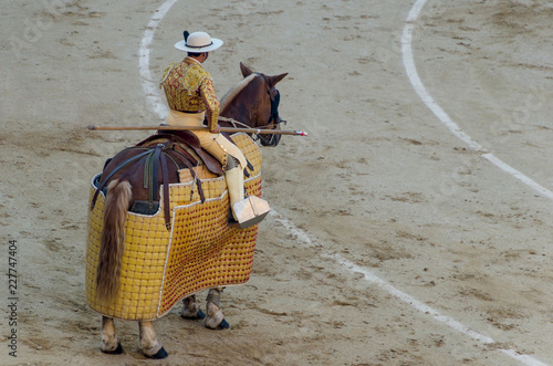 picador riding his horse