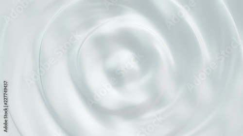 Animation of waves and ripples in white milk. Rippled surface of white liquid milk. Animation of ripple on surface of white paint. Animation of seamless loop.