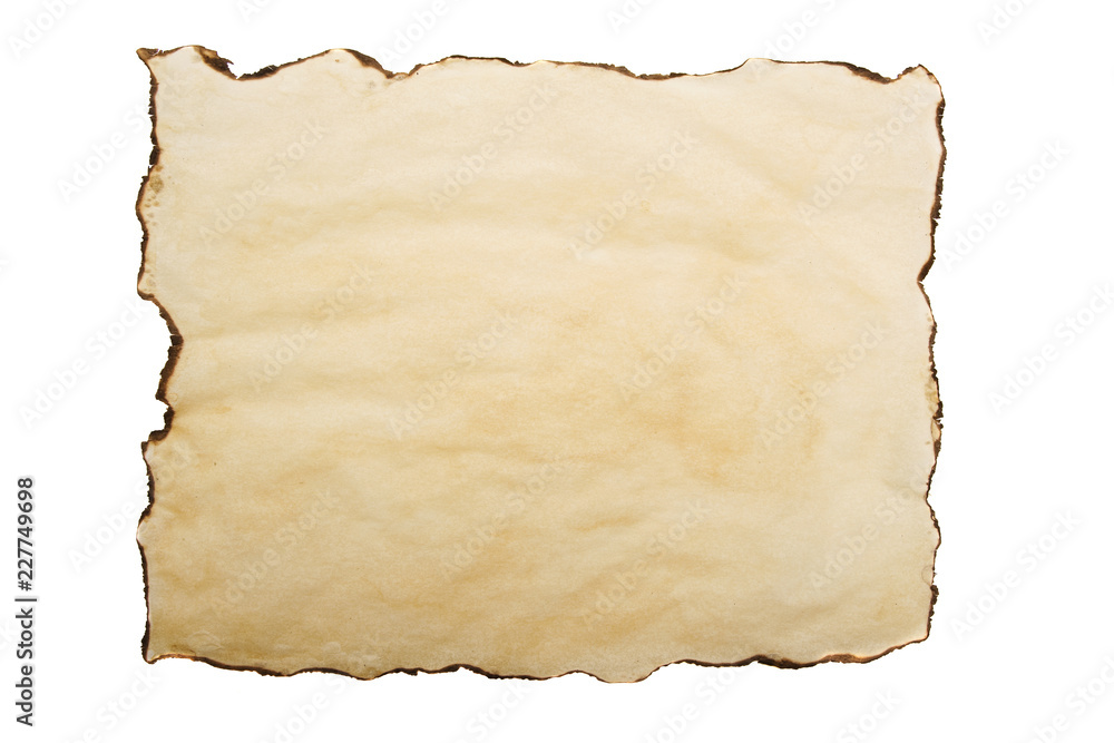 old paper with torn edges isolated on white old paper with torn edges isolated on white