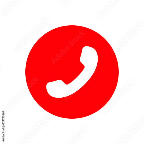 Vector illustration of minimalistic simple cell phone icon in flat style