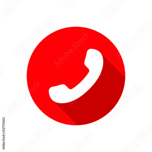 Vector illustration of minimalistic simple cell phone icon in flat style