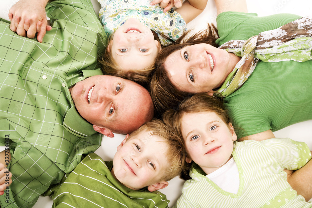 portrait of happy family