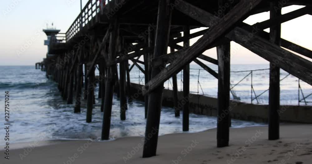 Background plate of A evening near the pier with a wooden pier for green screen Background plate of A evening near the pier with a wooden pier for green screen