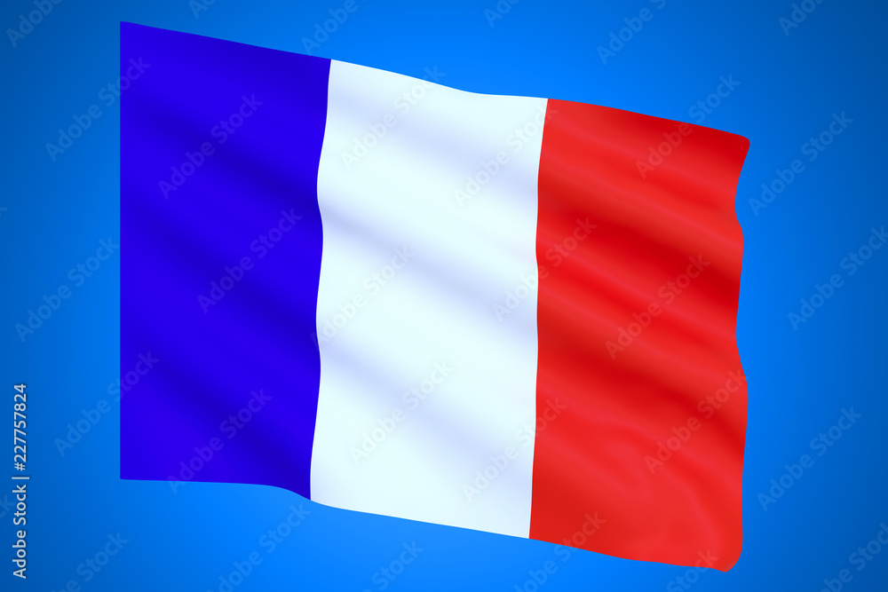 flag france white red blue white background