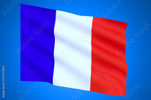 flag france white red blue white background