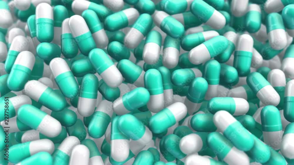 Medical background with different pills. Animation of seamless loop. Medical background with different pills. Animation of seamless loop.