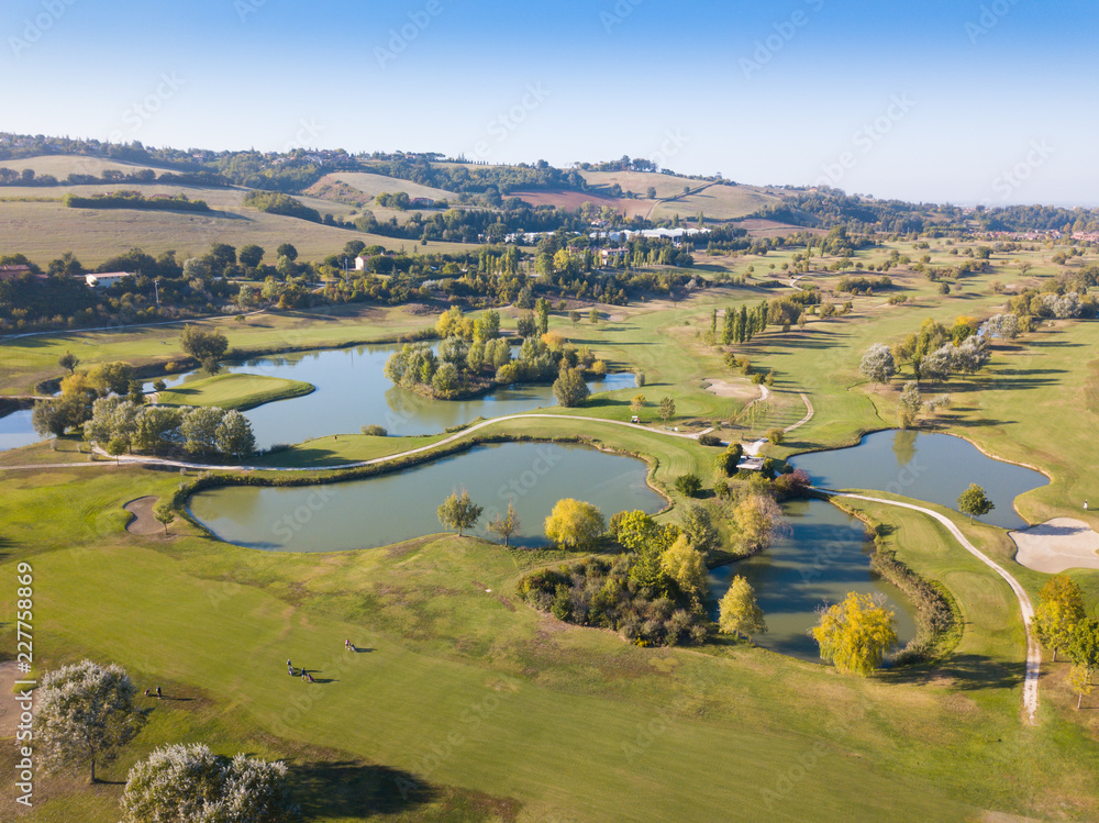 Fototapeta premium Golf course in the countryside