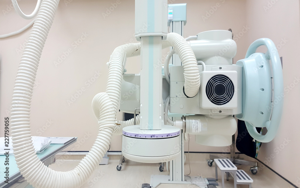 X-ray generator tube / X-ray machine modern medical equipment in the hospital. X-ray generator tube / X-ray machine modern medical equipment in the hospital.