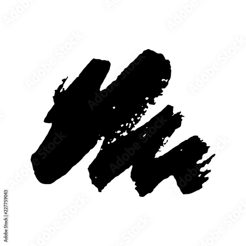 Hand drown brush texture.  Vector illustration of paint blot
