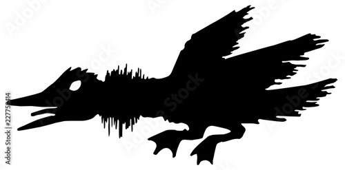 Angry Duck Stencil