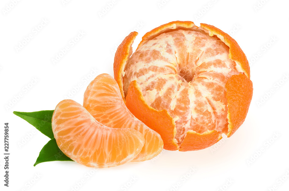 Tangerine isolated on white background Tangerine isolated on white background