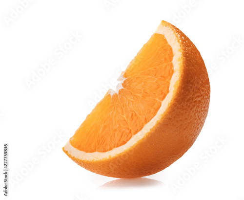 Orange slice isolated on white background